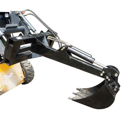 mini skid steer fronthoe backhoe excavator attachment|mini skid steer loader attachments.